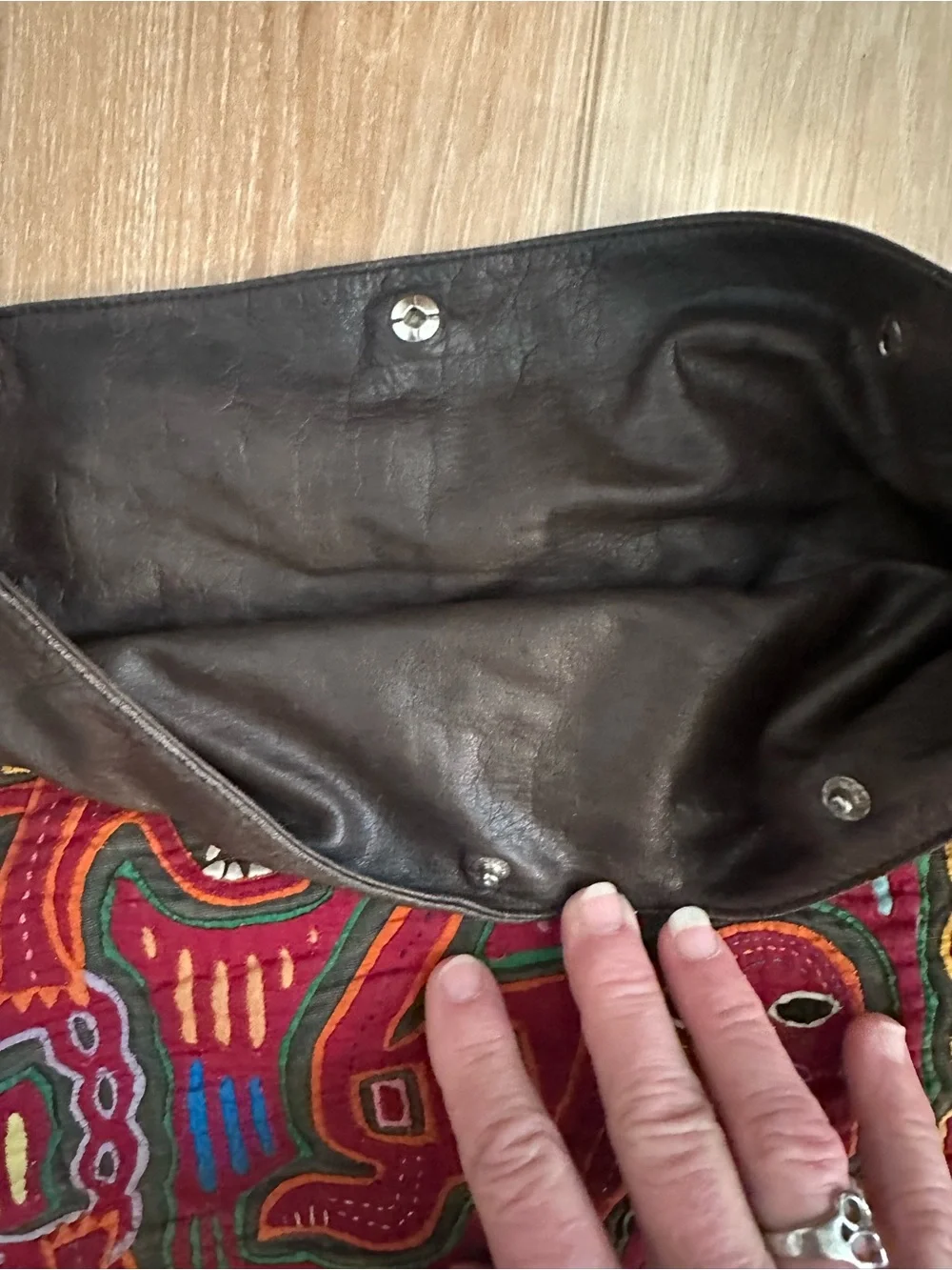 Guna Artisans Mola Textile Design Hobo Purse